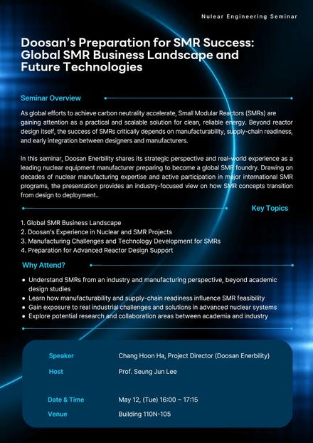 Doosan’s Preparation for SMR Success: Global SMR Business Landscape and Future Technologies, Chang Hoon Ha(Doosan Enerbility)